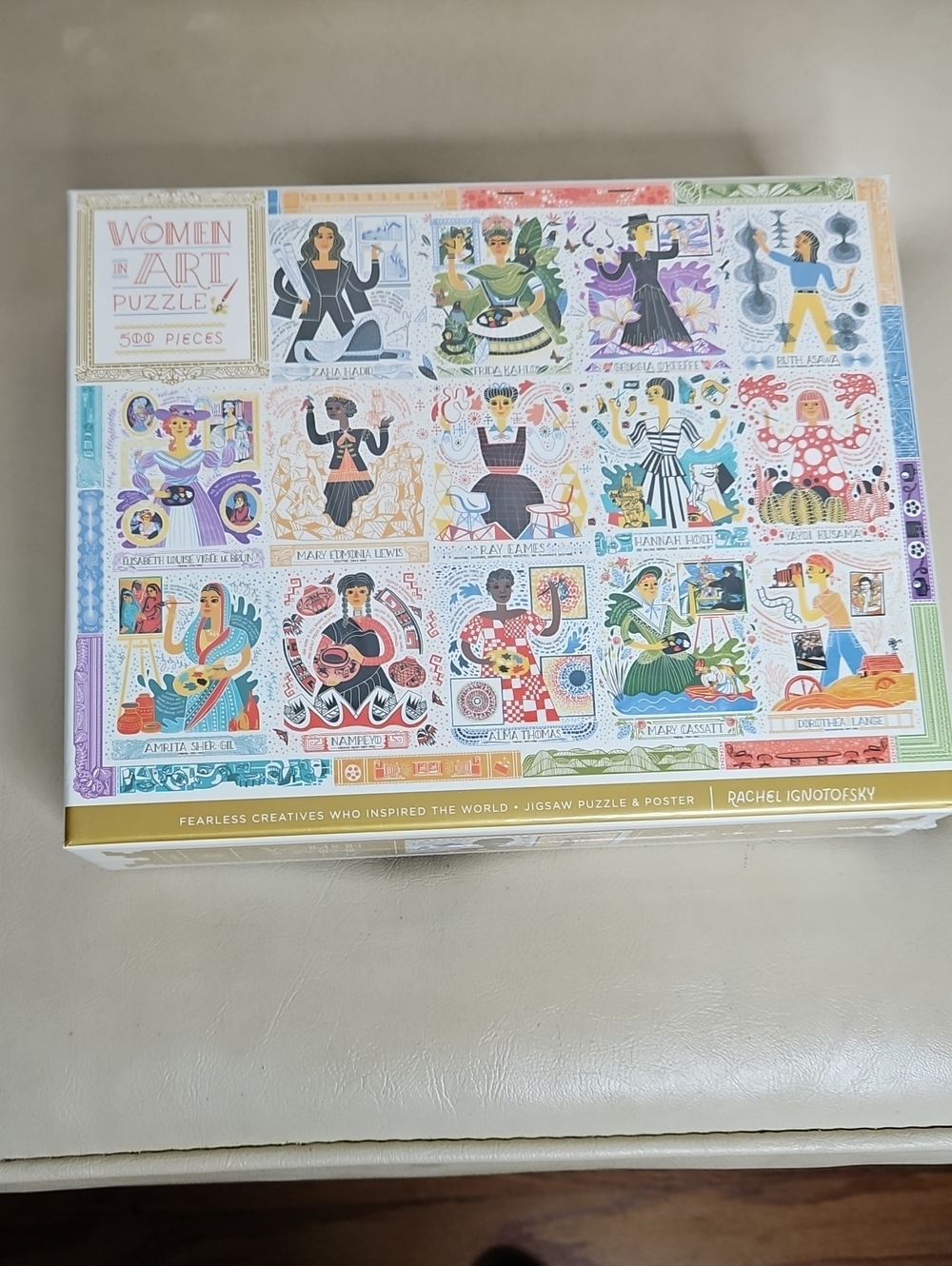 New Unopened Women in Art 500-piece jigsaw puzzle designed By Rachel Ignotofsky